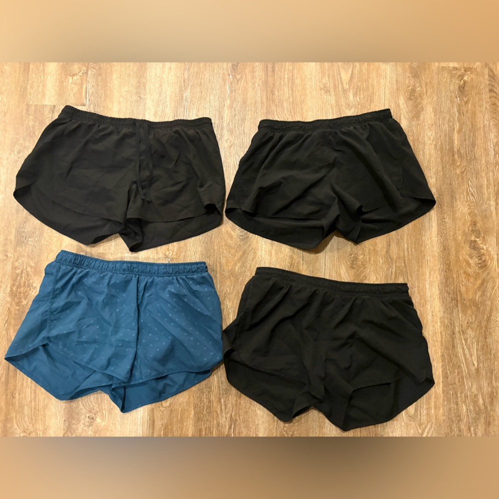 Old Navy Black and Blue Athletic Shorts